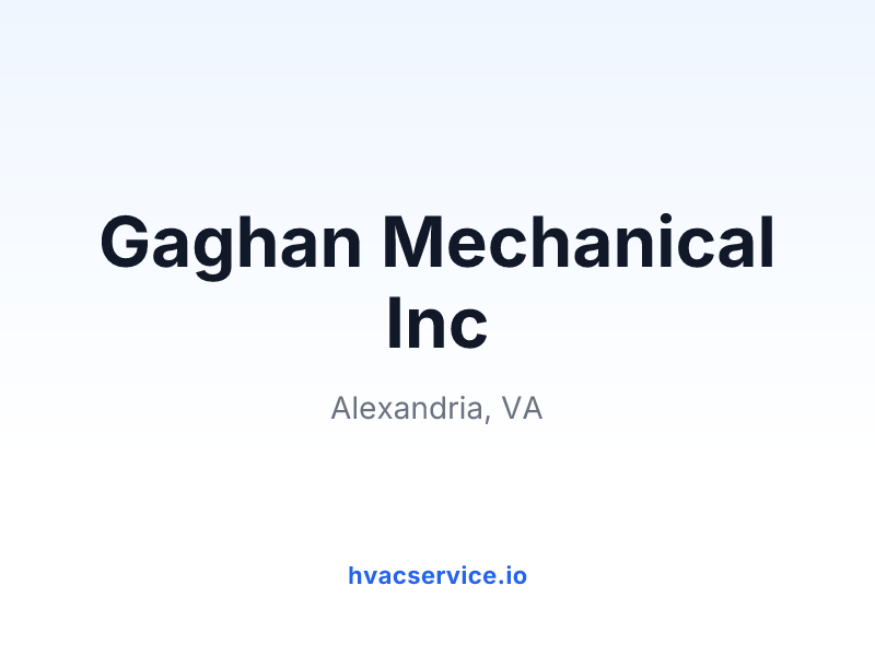 Gaghan Mechanical Inc