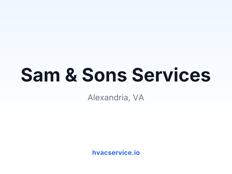 Sam & Sons Services
