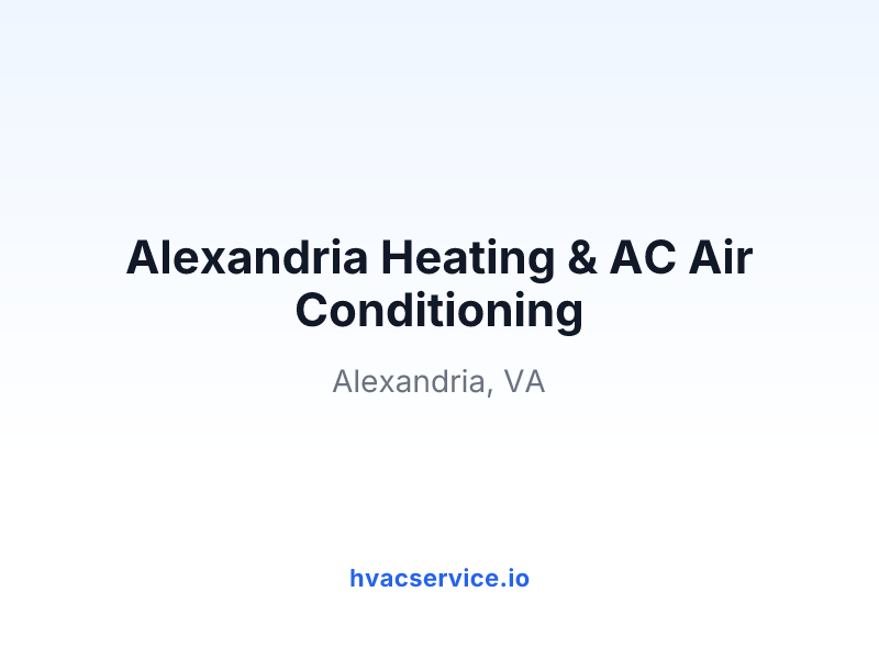 Alexandria Heating & AC Air Conditioning