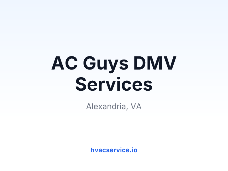 AC Guys DMV Services