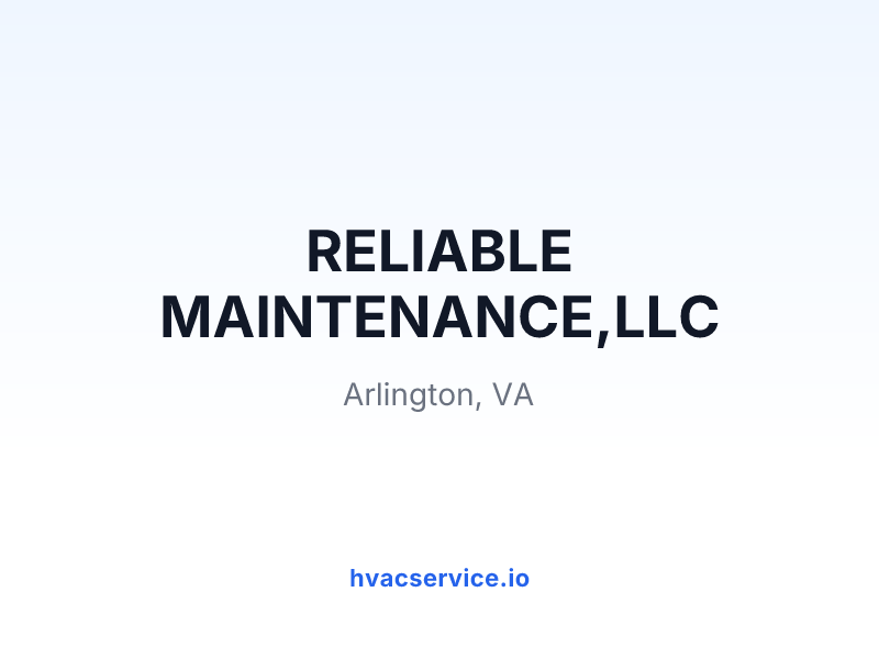 RELIABLE MAINTENANCE,LLC