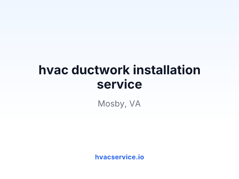 hvac ductwork installation service
