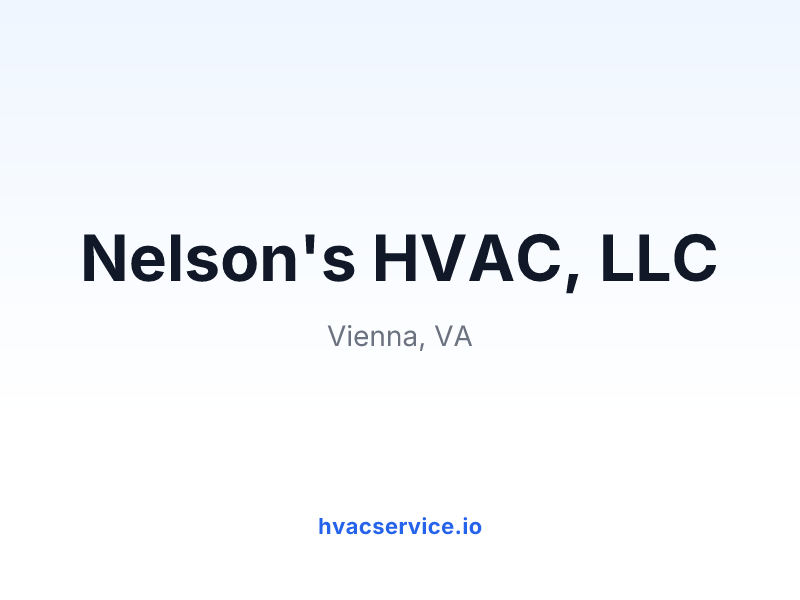 Nelson's HVAC, LLC