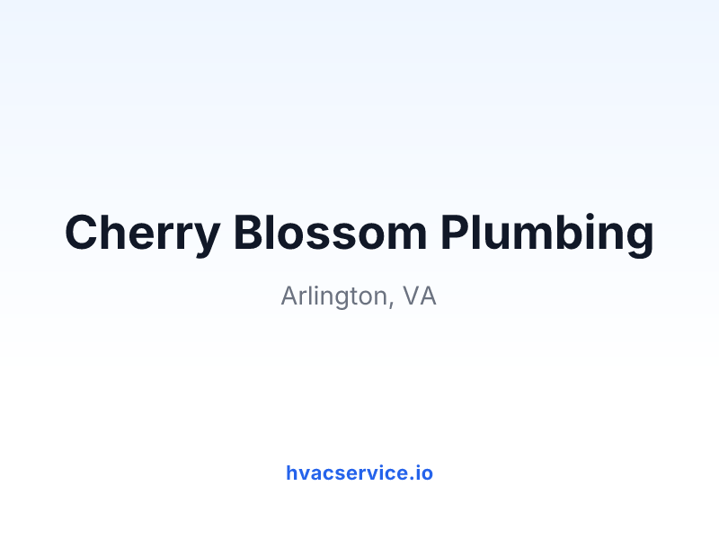 Cherry Blossom Plumbing