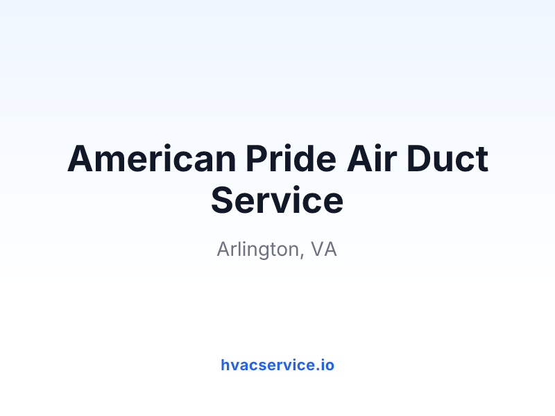 American Pride Air Duct Service