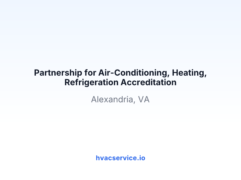 Partnership for Air-Conditioning, Heating, Refrigeration Accreditation