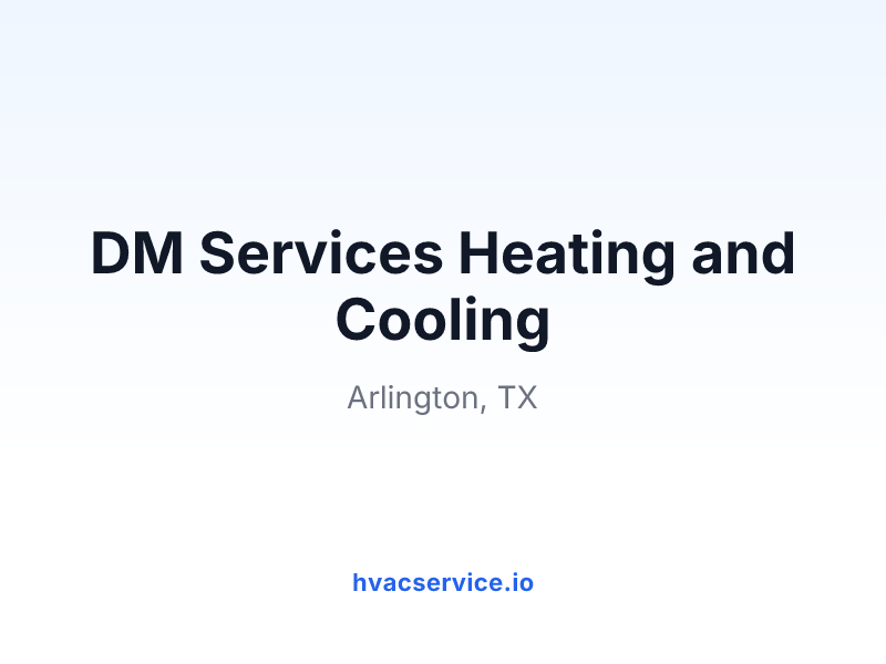 DM Services Heating and Cooling