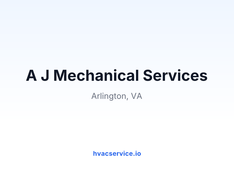 A J Mechanical Services