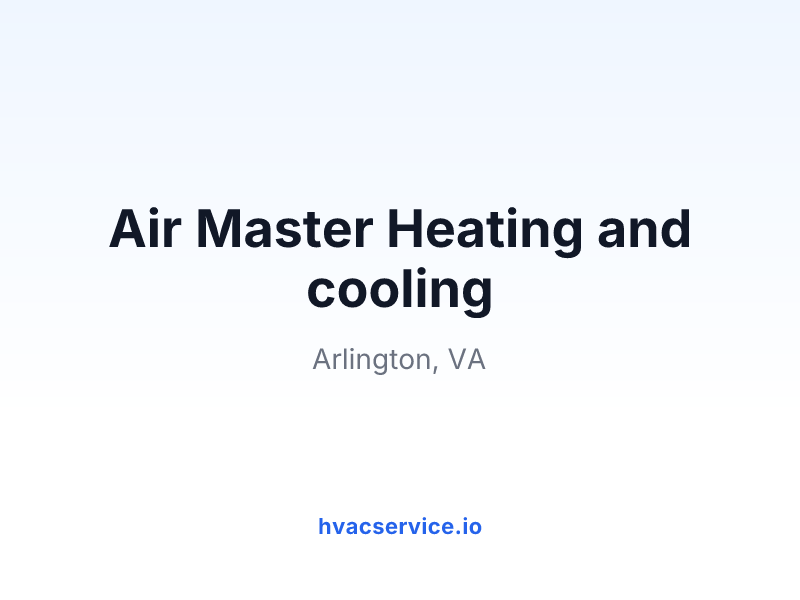 Air Master Heating and cooling