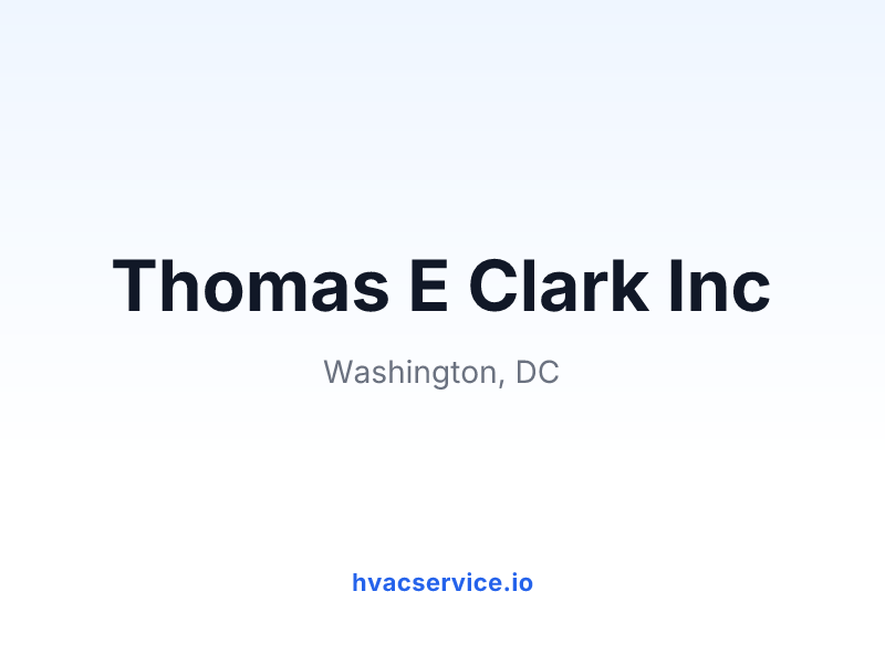 Thomas E Clark Inc