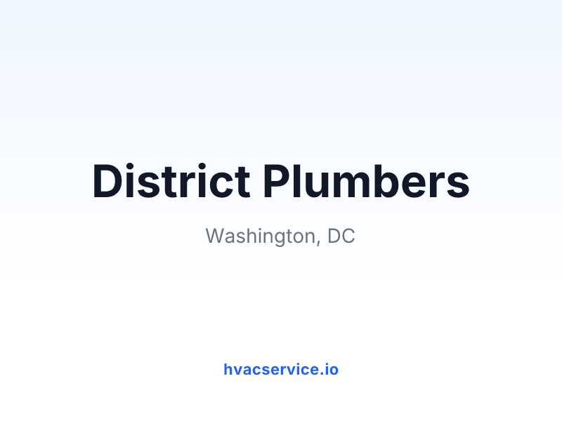 District Plumbers
