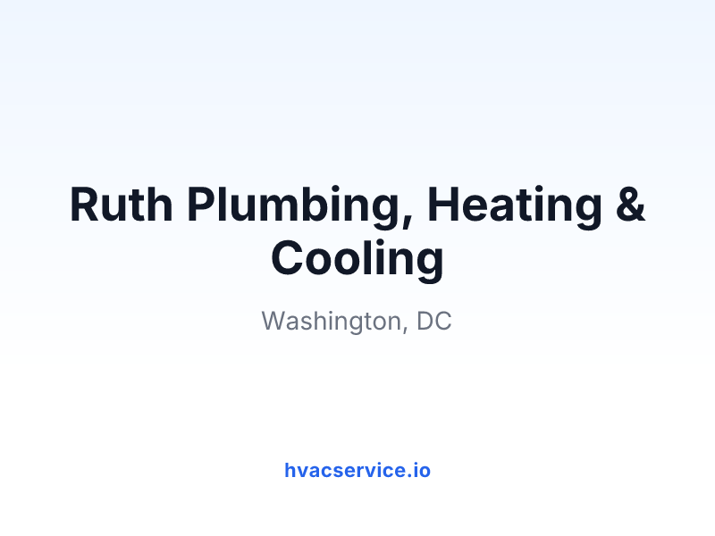 Ruth Plumbing, Heating & Cooling
