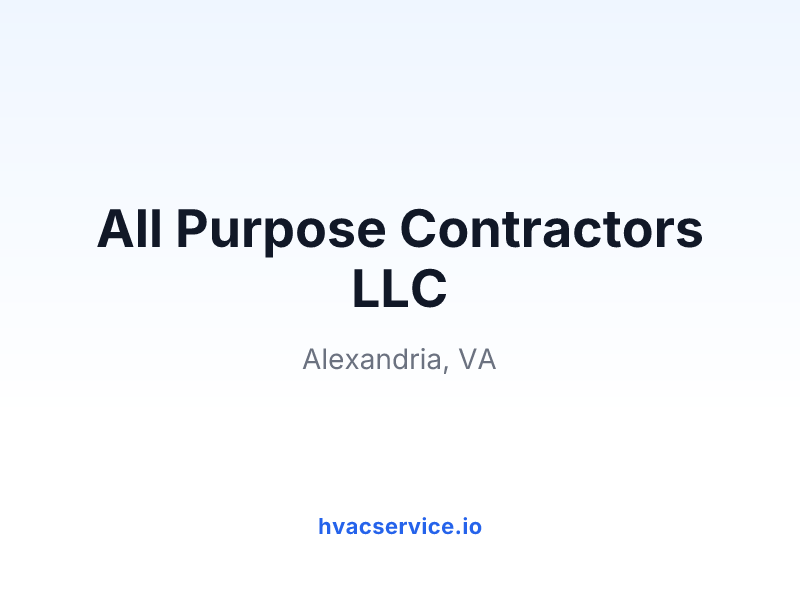 All Purpose Contractors LLC