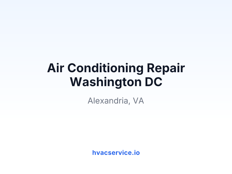 Air Conditioning Repair Washington DC