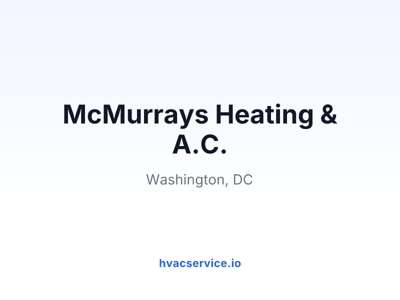 McMurrays Heating & A.C.