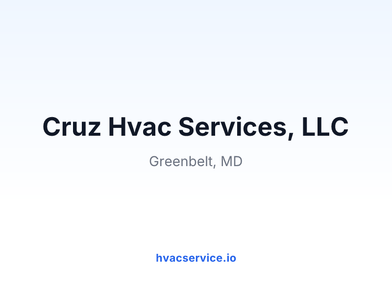 Cruz Hvac Services, LLC