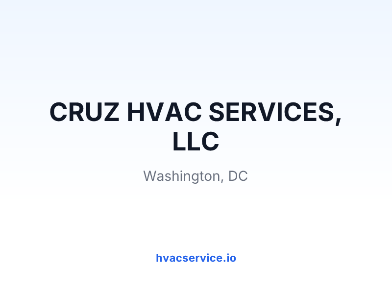 CRUZ HVAC SERVICES, LLC