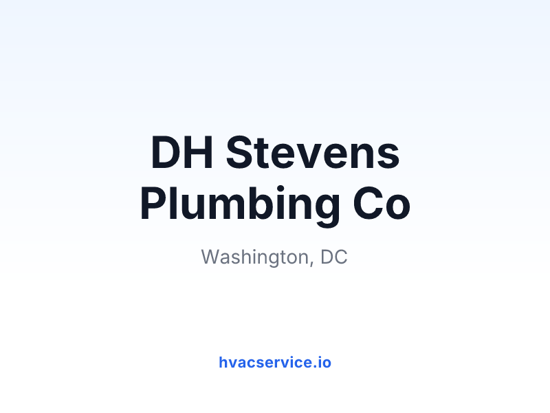 DH Stevens Plumbing Co