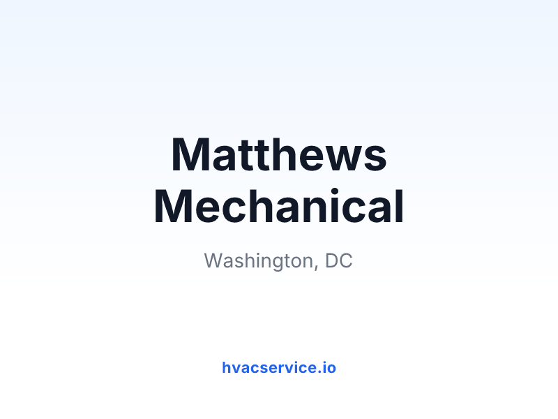 Matthews Mechanical