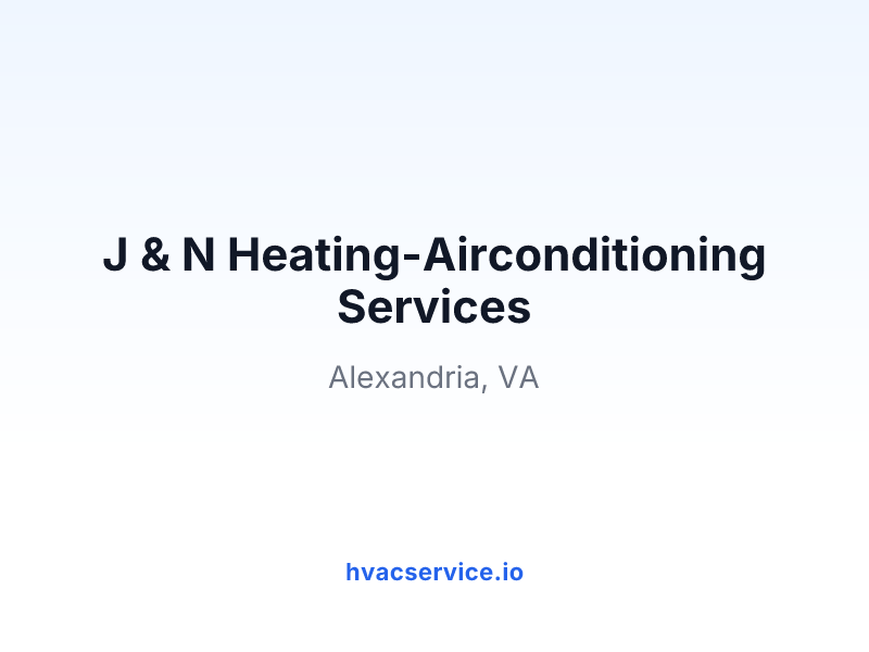 J & N Heating-Airconditioning Services