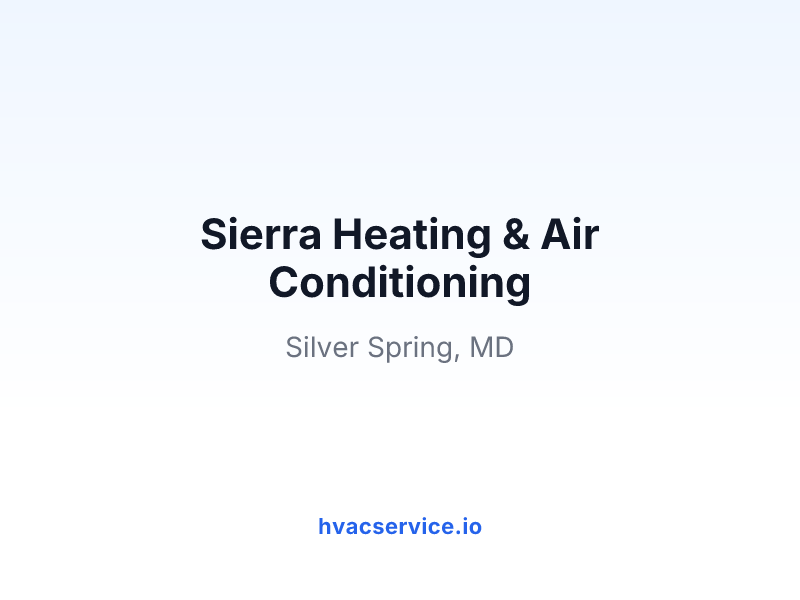 Sierra Heating & Air Conditioning