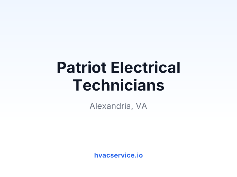 Patriot Electrical Technicians