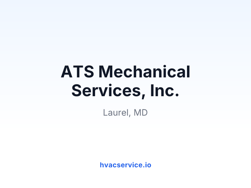 ATS Mechanical Services, Inc.