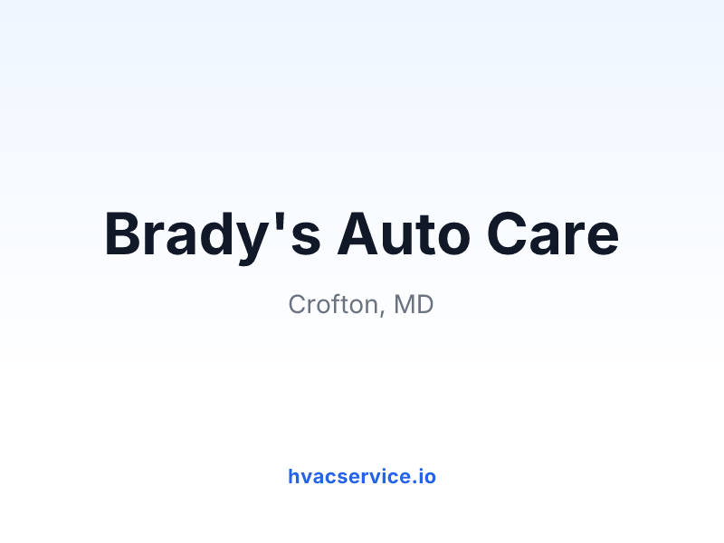Brady's Auto Care
