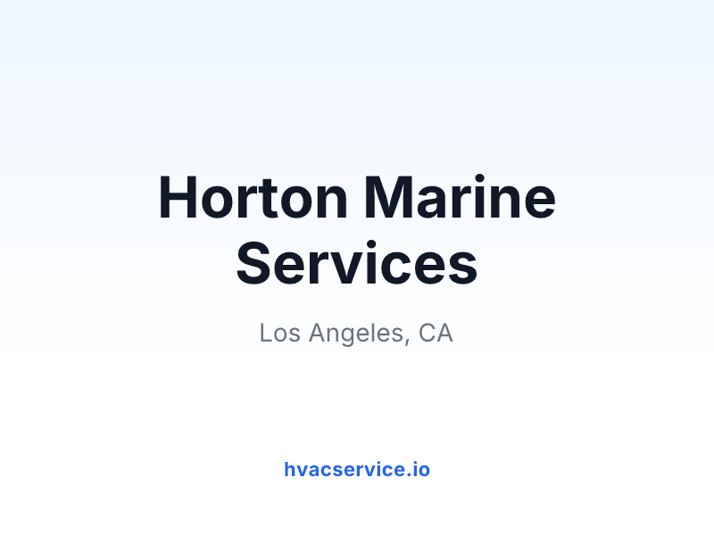 Horton Marine Services