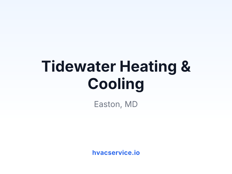 Tidewater Heating & Cooling