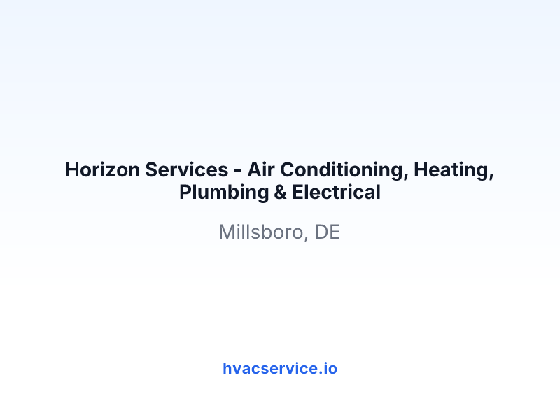 Horizon Services - Air Conditioning, Heating, Plumbing & Electrical