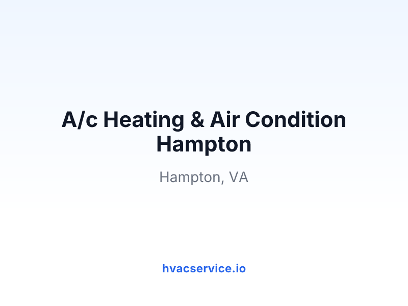A/c Heating & Air Condition Hampton