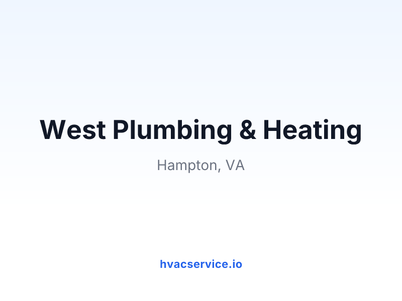West Plumbing & Heating