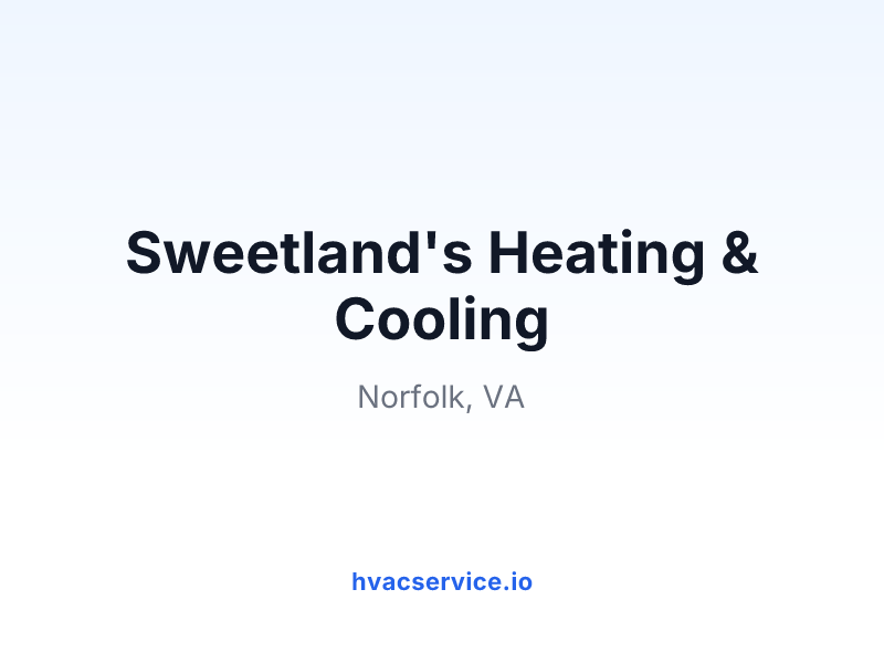 Sweetland's Heating & Cooling
