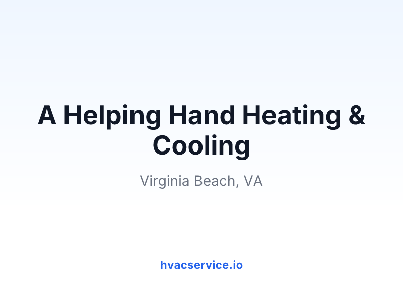 A Helping Hand Heating & Cooling