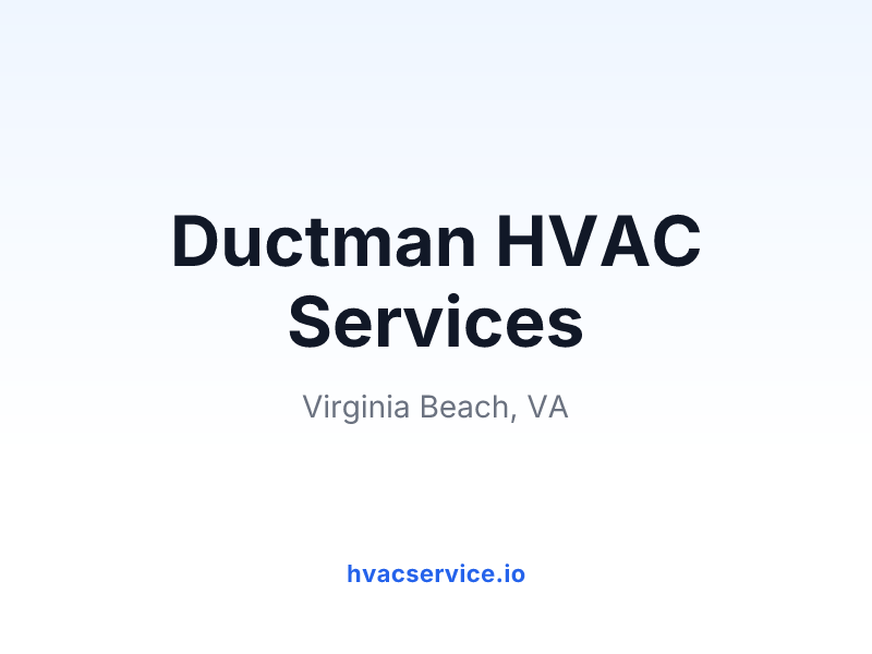 Ductman HVAC Services