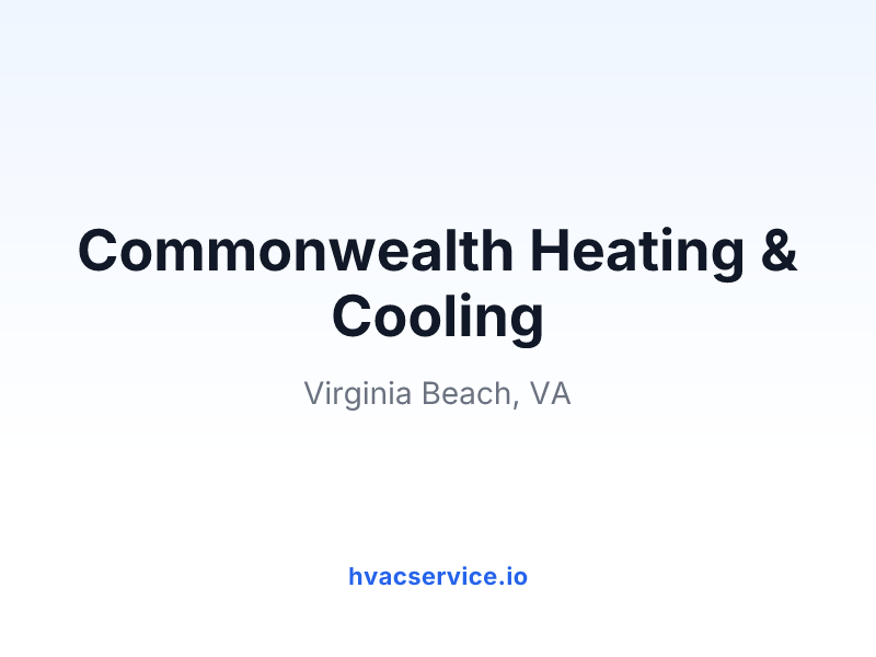 Commonwealth Heating & Cooling