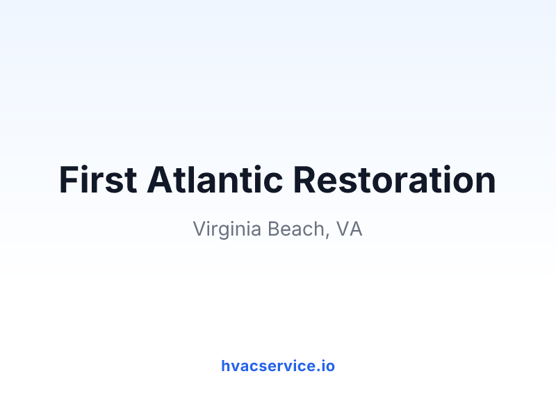 First Atlantic Restoration