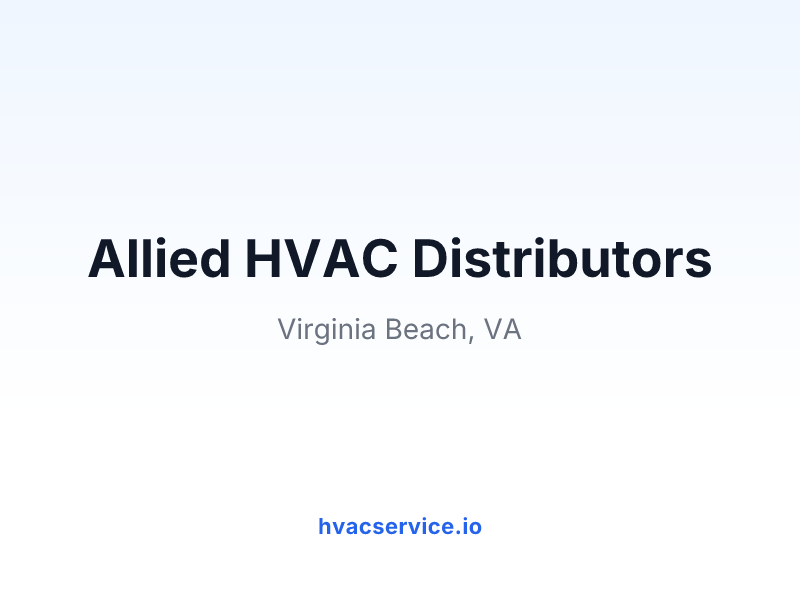 Allied HVAC Distributors
