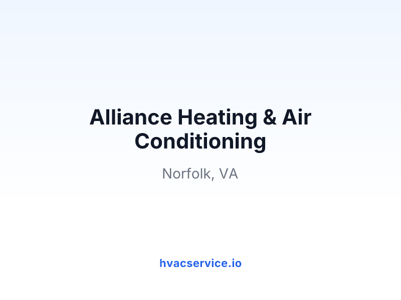 Alliance Heating & Air Conditioning