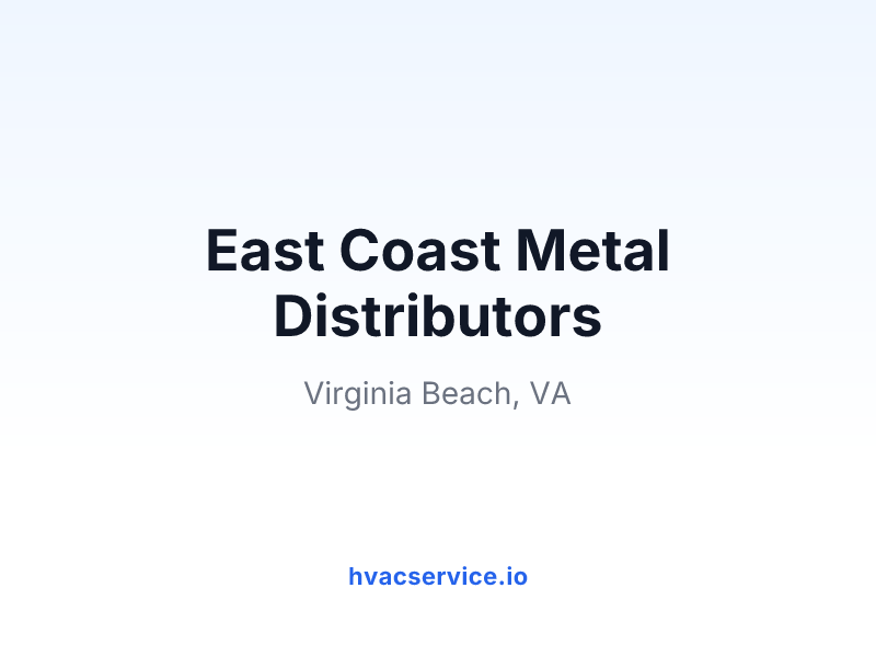 East Coast Metal Distributors