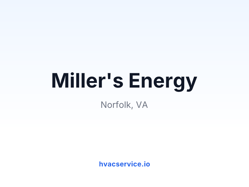 Miller's Energy