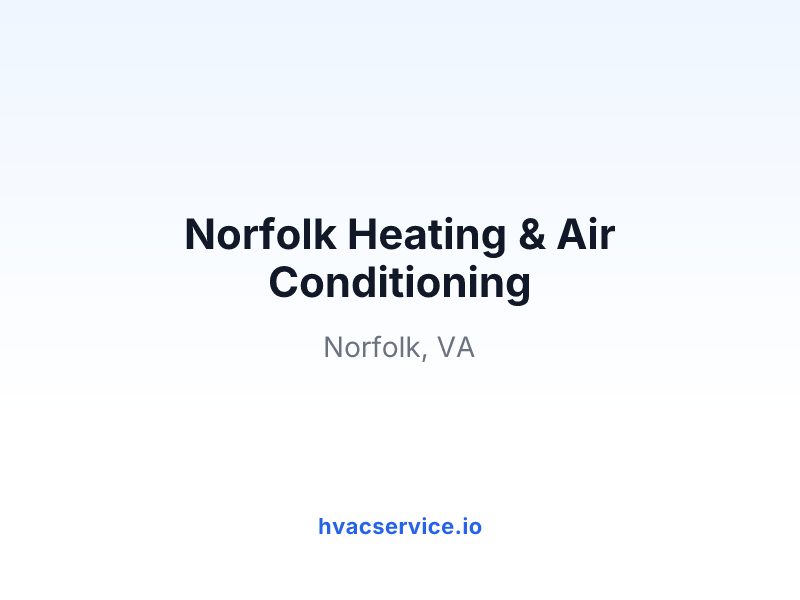 Norfolk Heating & Air Conditioning