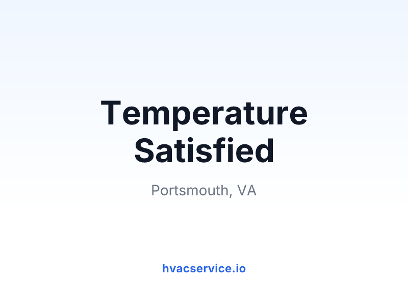 Temperature Satisfied