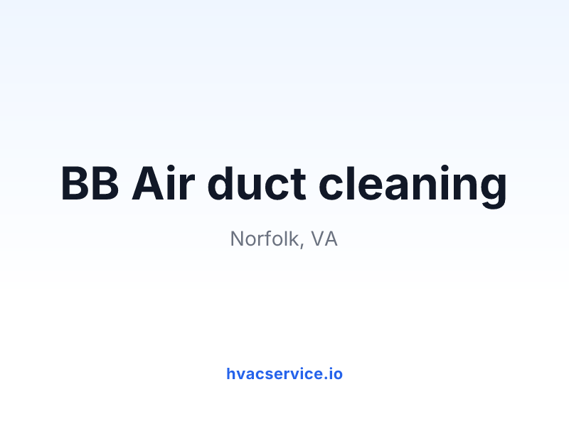 BB Air duct cleaning