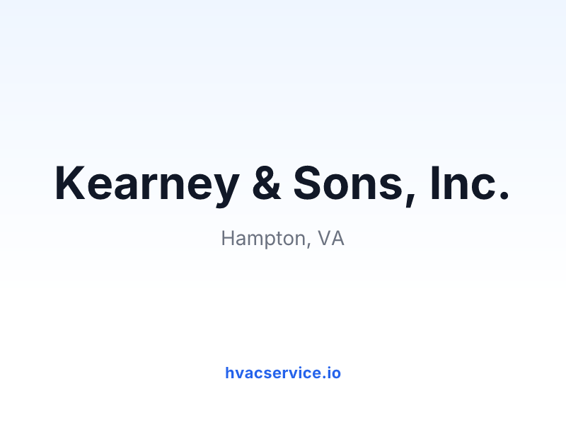 Kearney & Sons, Inc.
