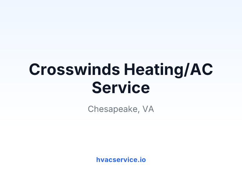 Crosswinds Heating/AC Service