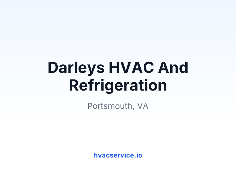 Darleys HVAC And Refrigeration