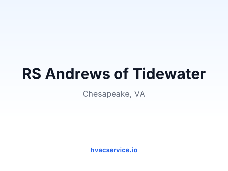 RS Andrews of Tidewater