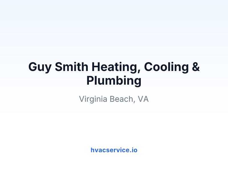 Guy Smith Heating, Cooling & Plumbing